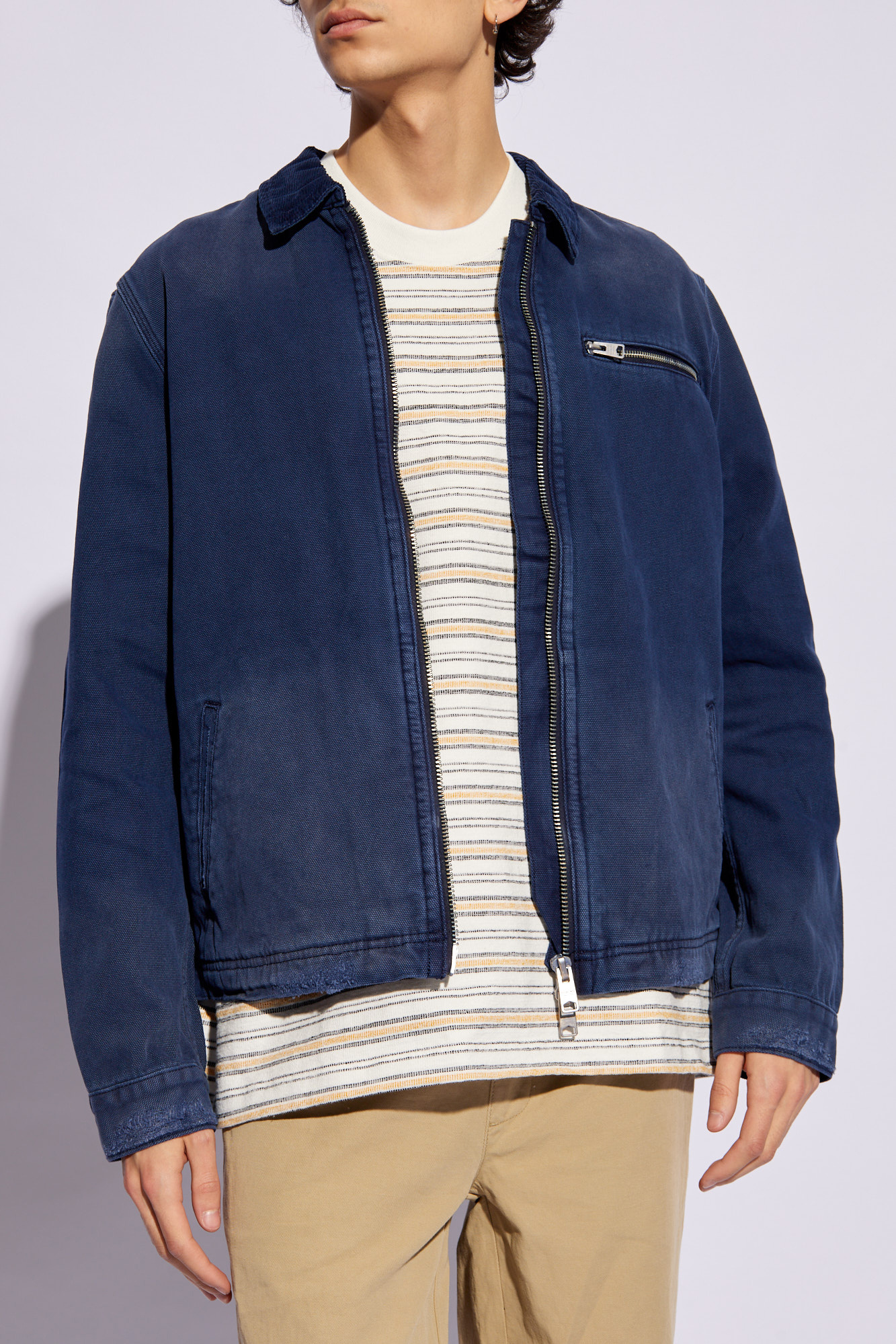 Patchwork denim jacket in blue - Junya Watanabe | Mytheresa